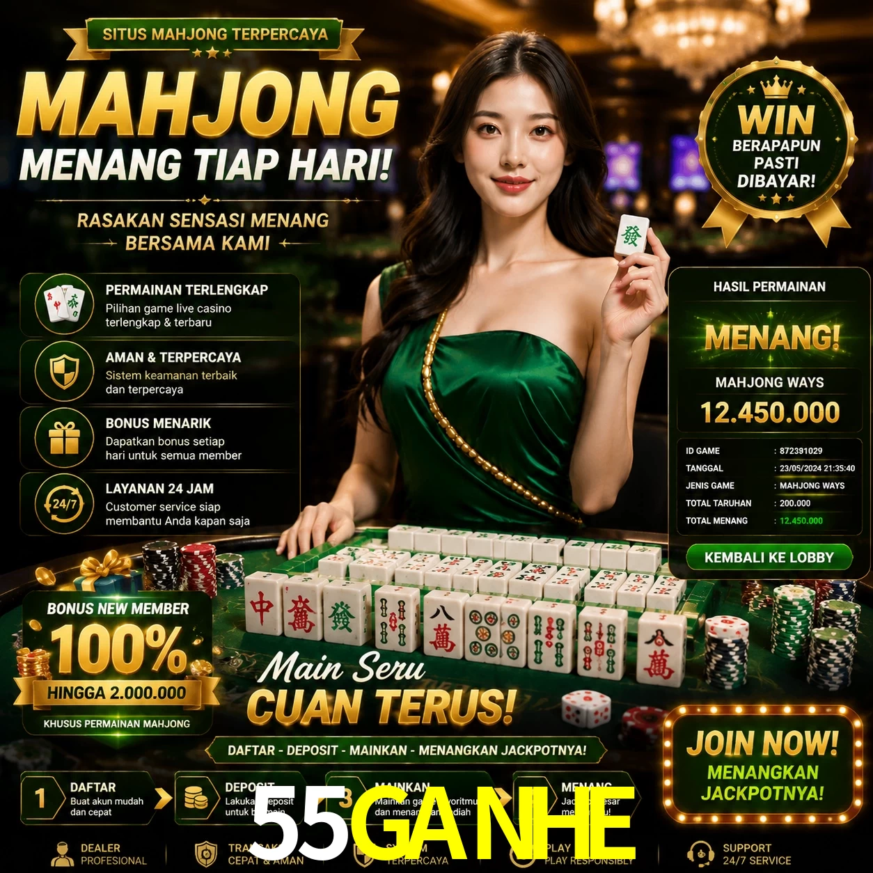 Cashback VIP 55GANHE - reembolso semanal